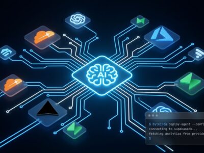 AI agent connecting to multiple cloud service providers via Stripe Projects protocol