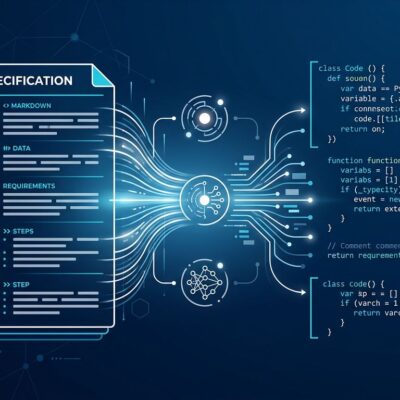 GitHub Spec Kit spec-driven development workflow showing specification flowing into AI agent code generation