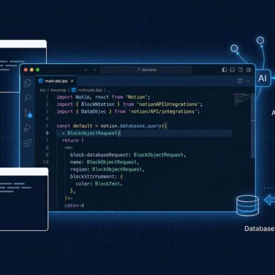 Notion Developer Platform showing Workers TypeScript runtime and External Agents API connecting Claude Code, Cursor, and Codex to workspace