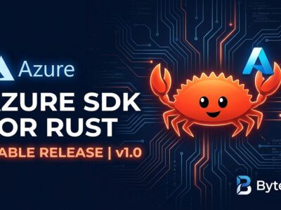 Azure SDK for Rust 1.0 stable release - featured image showing Rust and Azure logos