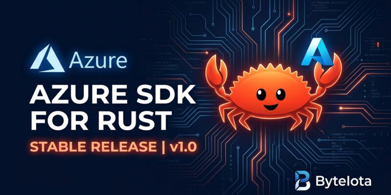 Azure SDK for Rust 1.0 stable release - featured image showing Rust and Azure logos