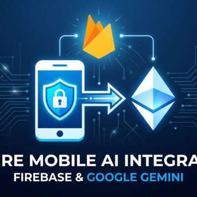 Firebase AI Logic SDK security proxy diagram connecting mobile apps to Gemini API at Google I/O 2026