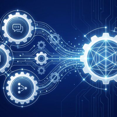 OpenAI unifying ChatGPT, Codex, and developer API into one agentic platform - three interconnected nodes merging into a central hub