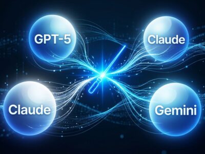 Sakana AI Fugu multi-agent orchestration system: a 7B conductor model directing GPT-5, Claude, and Gemini with dynamic energy flows