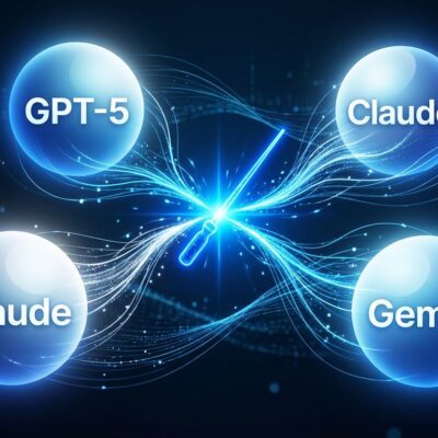 Sakana AI Fugu multi-agent orchestration system: a 7B conductor model directing GPT-5, Claude, and Gemini with dynamic energy flows
