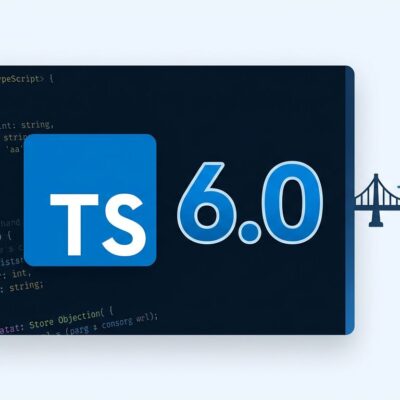 TypeScript 6.0 release with arrow pointing to Go compiler TypeScript 7.0 migration