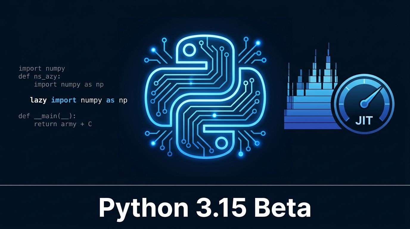 Python 3.15 Beta 1: Lazy Imports, JIT Gains, and Tachyon Are Locked In ...
