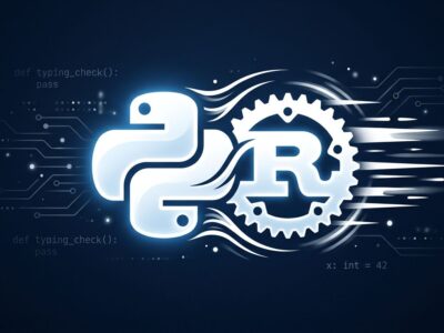 Astral ty and Meta Pyrefly Rust-powered Python type checkers comparison diagram with Python logo and speed performance indicators
