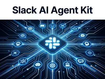Slack Agent Kit featured image showing AI agent streaming responses in a Slack workspace with blue circuit patterns