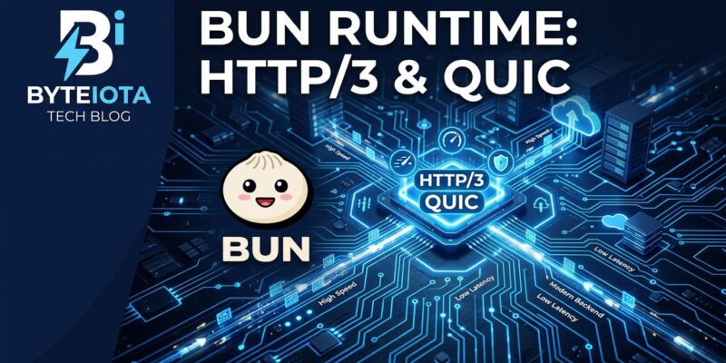 Bun JavaScript runtime v1.3.14 featuring HTTP/3 QUIC protocol support and built-in image processing API