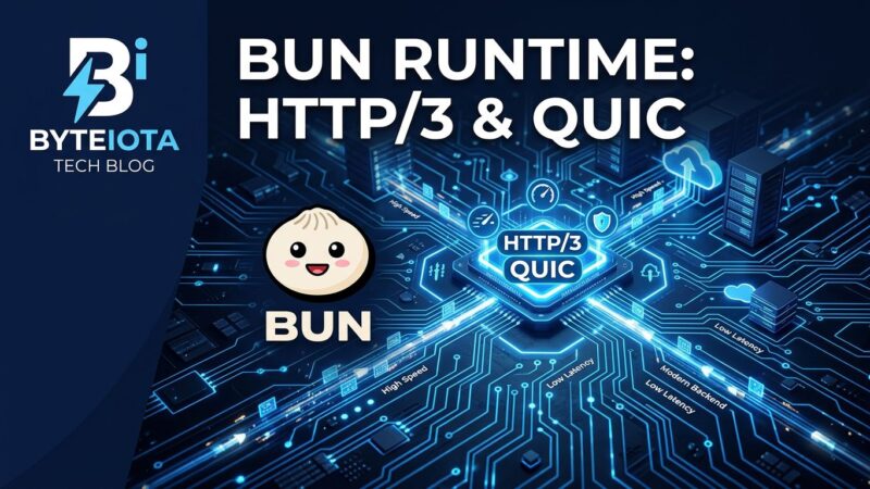 Bun JavaScript runtime v1.3.14 featuring HTTP/3 QUIC protocol support and built-in image processing API