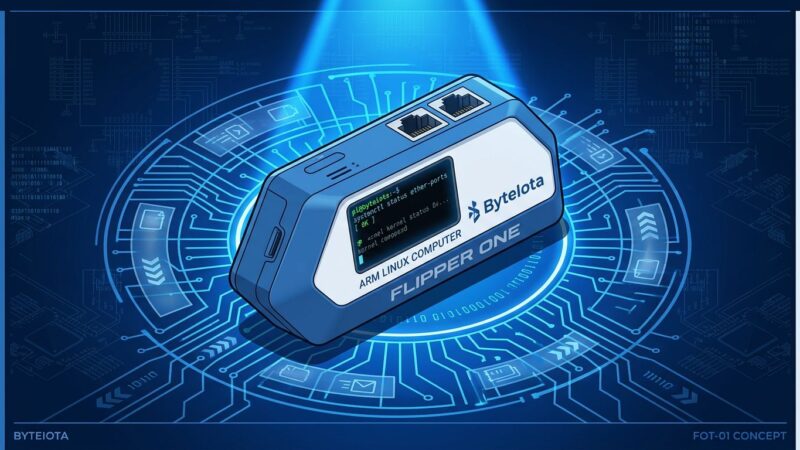 Flipper One pocket-sized ARM Linux computer with dual Ethernet ports and security research capabilities