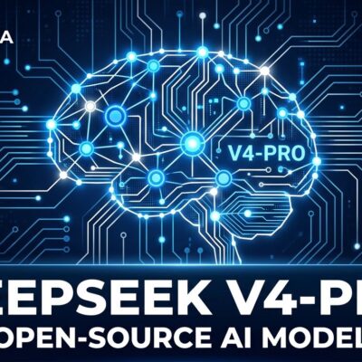 DeepSeek V4-Pro open-source 1.6T parameter AI model benchmark comparison illustration