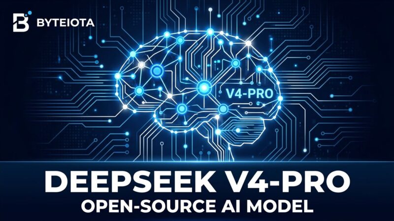 DeepSeek V4-Pro open-source 1.6T parameter AI model benchmark comparison illustration