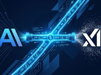 Anthropic and xAI logos connected by a glowing data pipeline representing the 1.25 billion per month compute deal