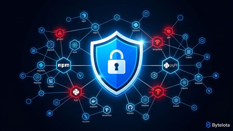Security shield protecting open source dependencies from supply chain attacks