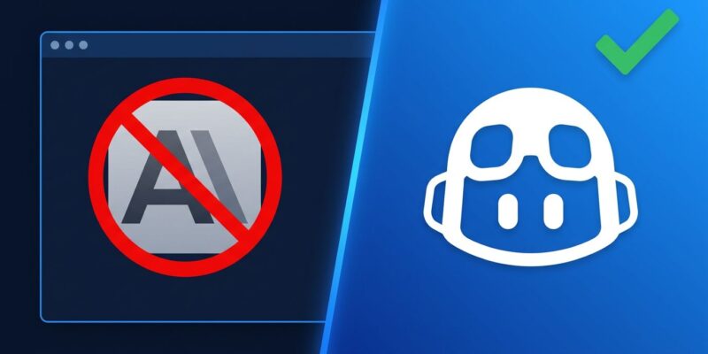 Split-screen showing Claude Code being replaced by GitHub Copilot CLI at Microsoft