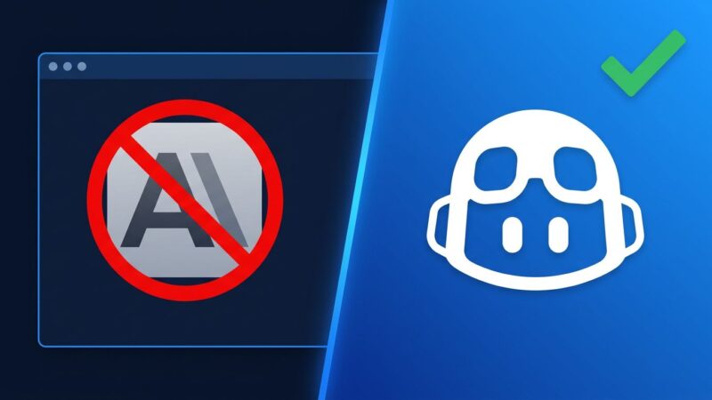 Split-screen showing Claude Code being replaced by GitHub Copilot CLI at Microsoft