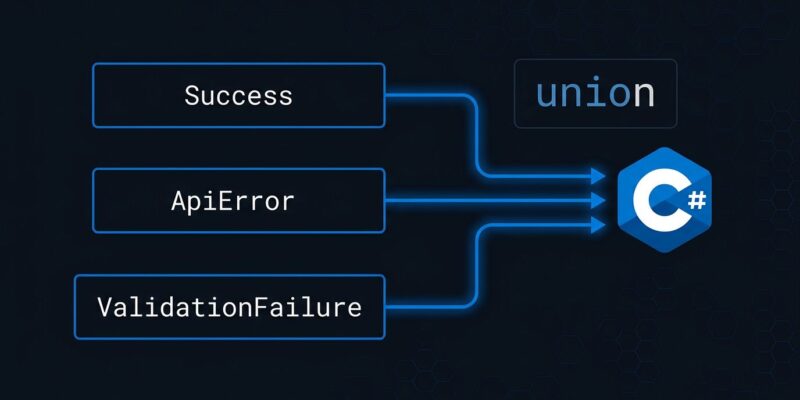 C# union types diagram showing discriminated unions in .NET 11 Preview 4
