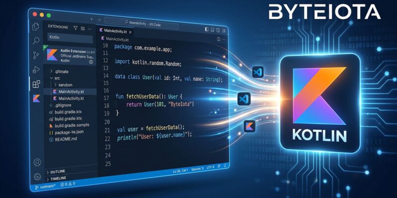Kotlin programming language getting official VS Code extension support - JetBrains Language Server connecting VS Code and IntelliJ ecosystems