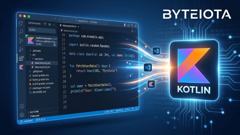 Kotlin programming language getting official VS Code extension support - JetBrains Language Server connecting VS Code and IntelliJ ecosystems
