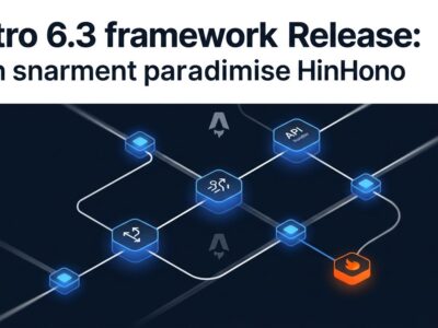 Astro 6.3 request pipeline visualization showing composable handlers with Hono middleware integration