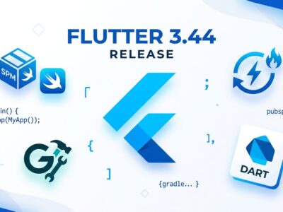 Flutter 3.44 release featuring agentic hot reload via Dart MCP server and Swift Package Manager as the new default for iOS and macOS