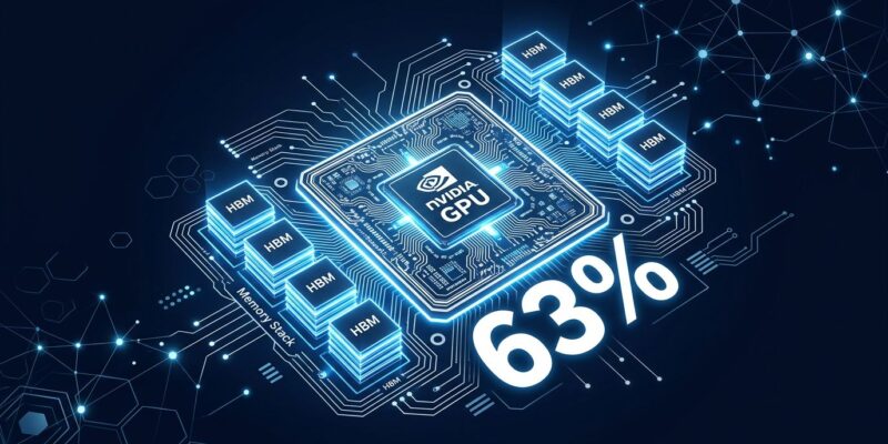 HBM memory accounts for 63% of AI chip component costs in 2026 - Epoch AI data visualization