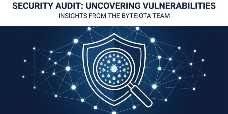 A shield with magnifying glass revealing thousands of bugs representing Anthropic Project Glasswing AI vulnerability scanning finding 10000 security flaws