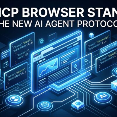 WebMCP browser standard diagram showing AI agent tool declarations