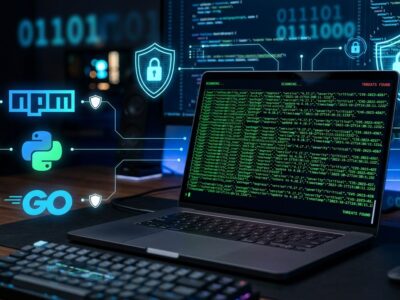 Bumblebee: Perplexity's open-source read-only supply chain scanner for developer machines, showing terminal output with security scan results