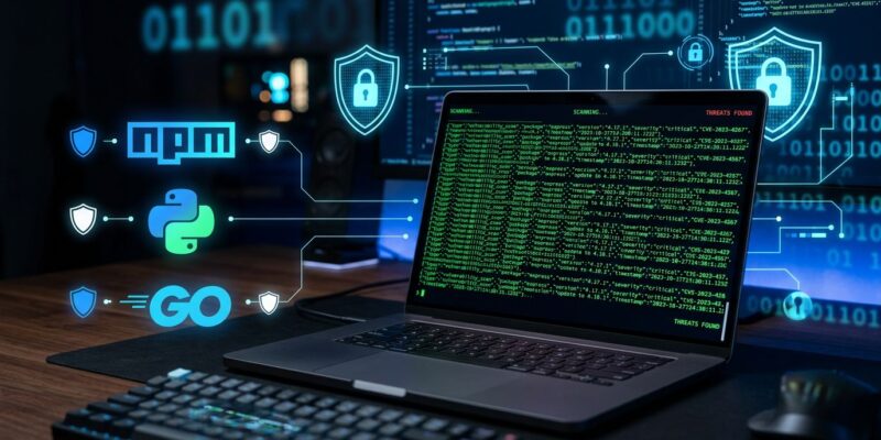 Bumblebee: Perplexity's open-source read-only supply chain scanner for developer machines, showing terminal output with security scan results