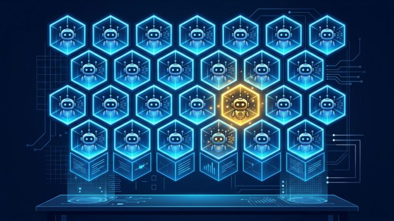Isolated Docker containers representing per-employee AI agents with NanoClaw security architecture