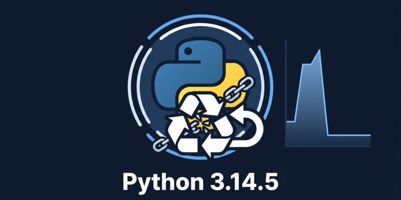 Python 3.14.5 rolls back the incremental garbage collector — memory graph showing spike resolved