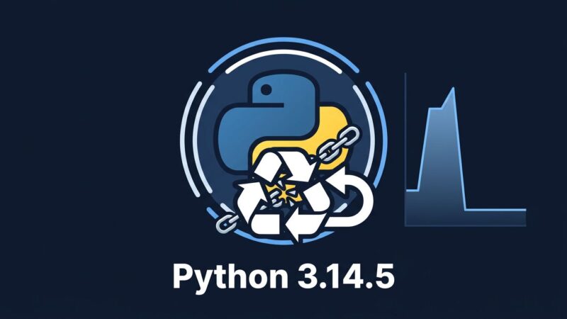 Python 3.14.5 rolls back the incremental garbage collector — memory graph showing spike resolved