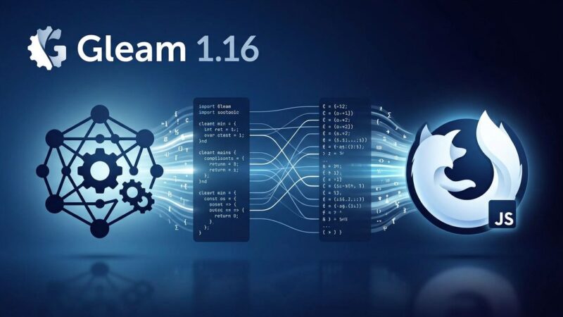 Gleam 1.16 brings JavaScript source maps — dual compilation to BEAM and JS targets visualized