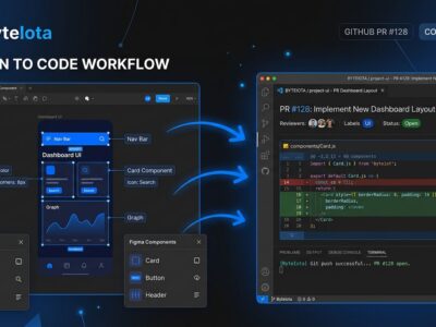 Figma Make connecting to a production codebase with GitHub pull request workflow
