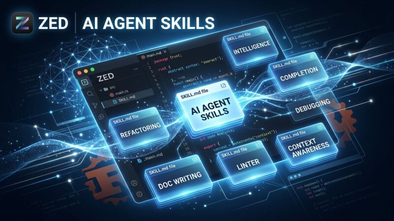 Zed code editor agent skills system SKILL.md interface