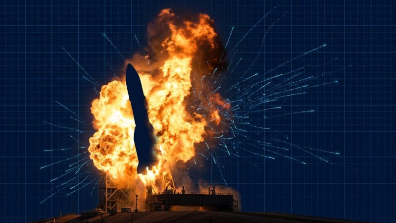 Blue Origin New Glenn rocket explosion on launch pad at Cape Canaveral, May 28 2026