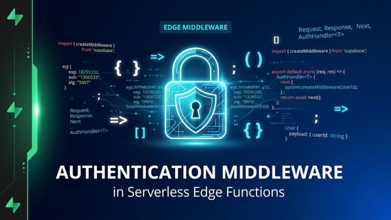 Supabase server SDK authentication middleware for Edge Functions and Cloudflare Workers