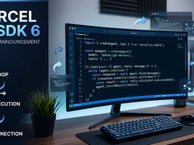 Vercel AI SDK 6 release featuring agent abstraction, MCP stable support, DevTools, and human-in-the-loop tool approval