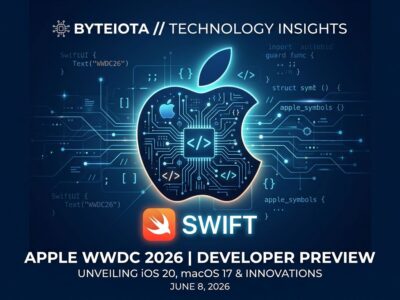 Apple WWDC 2026 developer preview showing Core AI, Siri Extensions, and Xcode agentic coding APIs