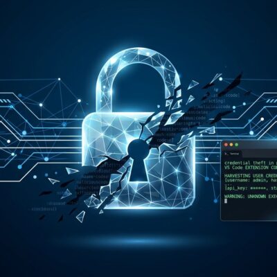 VS Code extension supply chain attack credential theft visualization
