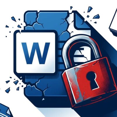 Microsoft Office document icon locked behind a padlock with a July 13 calendar date, representing Office 2019 for Mac losing editing ability