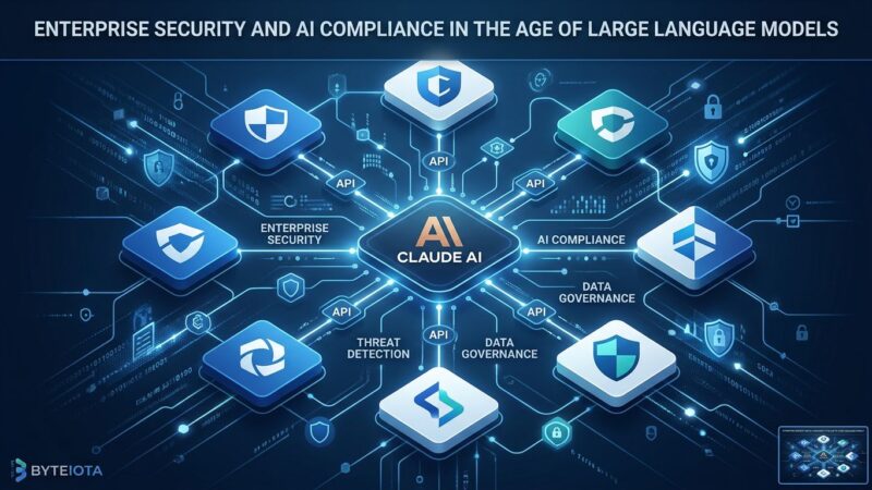 Claude Compliance API connecting to 28 enterprise security platforms including Cloudflare, CrowdStrike, and Datadog for SIEM and DLP integration