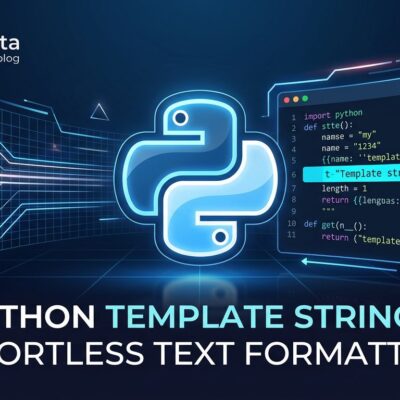 Python t-strings template literal syntax showing Template object structure in code