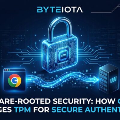 Chrome DBSC session binding with TPM hardware security module