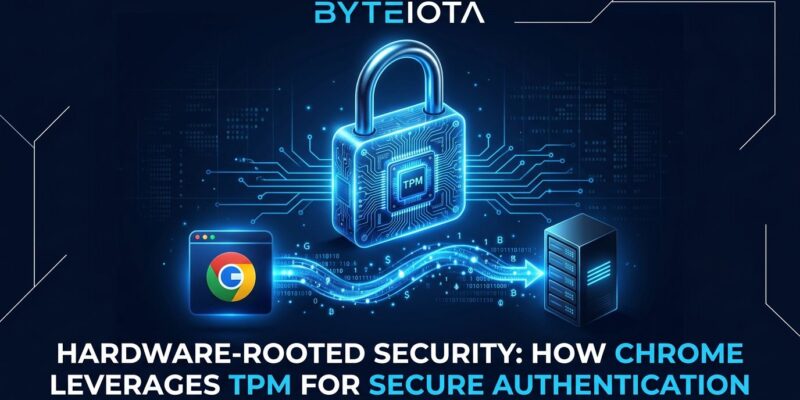 Chrome DBSC session binding with TPM hardware security module