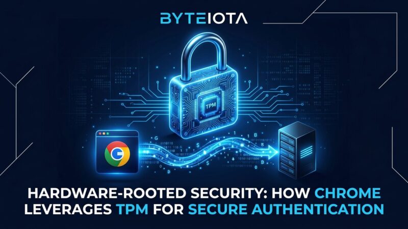 Chrome DBSC session binding with TPM hardware security module