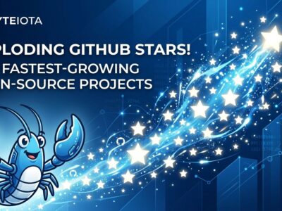 Abstract digital illustration of GitHub stars explosion representing OpenClaw's record-breaking growth from 0 to 369K stars in 5 months